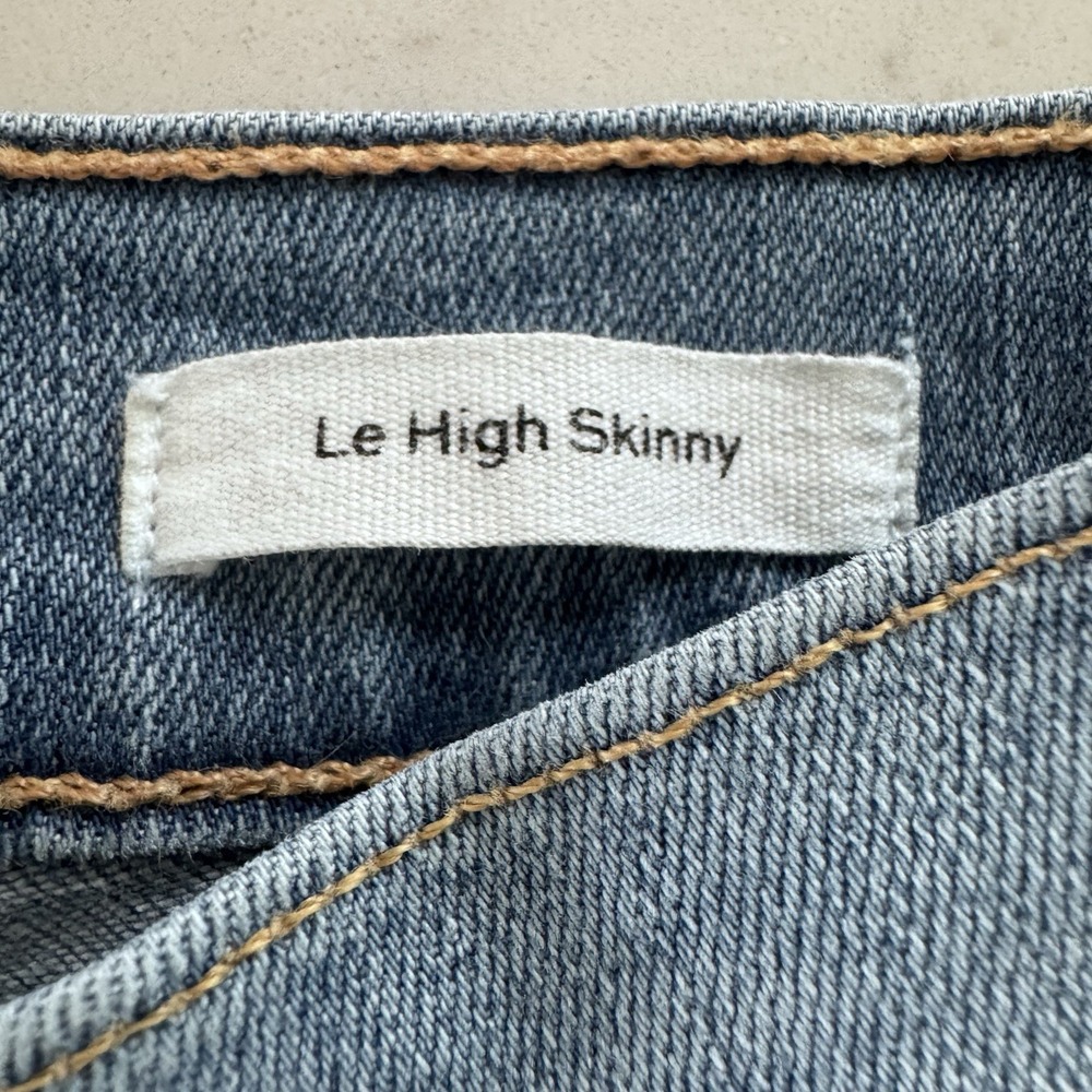 frame denim jeans women Le High Skinny Sz 27 Light Wash - Picture 4 of 10